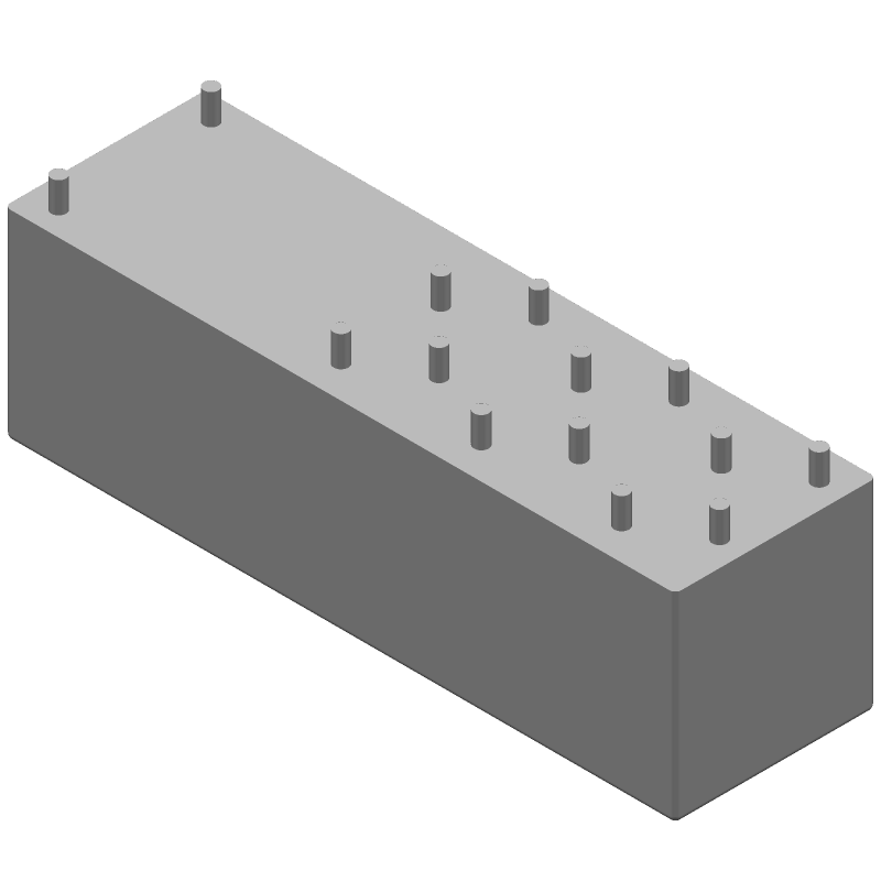 Electromechanical Relay 24VDC 720Ohm 8A 4PST-NO/DPST-NC(55x16.5x16.5)mm THT Safety Relay