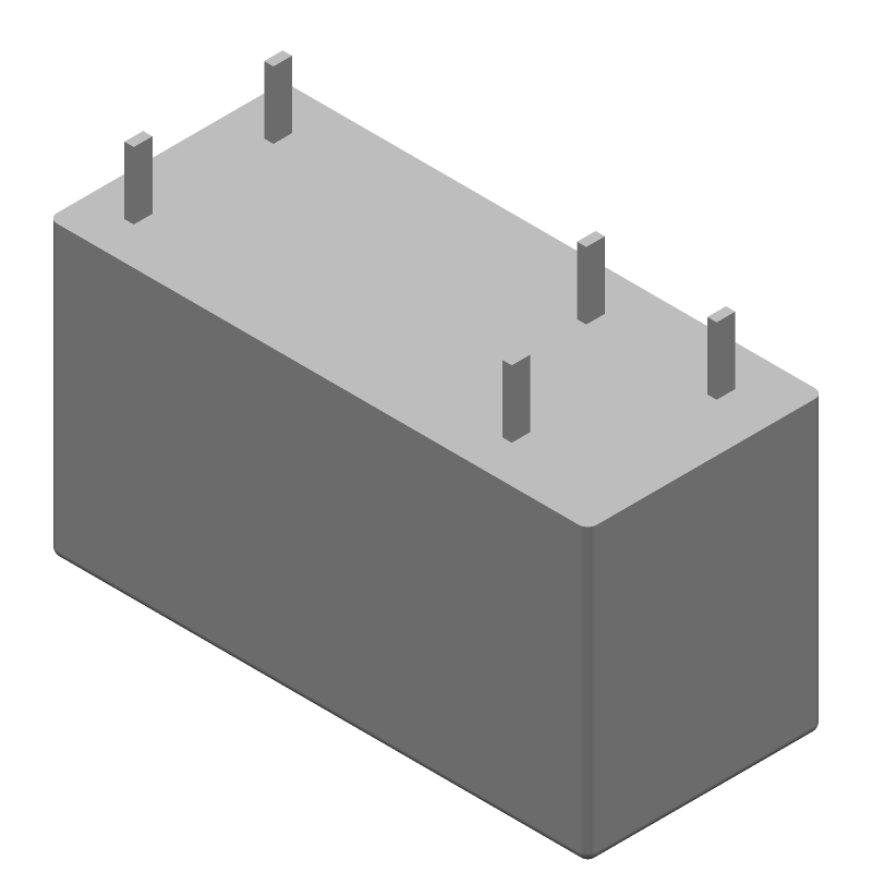 24VDC 10A SPDT Power Relay, Through Hole, 400VAC