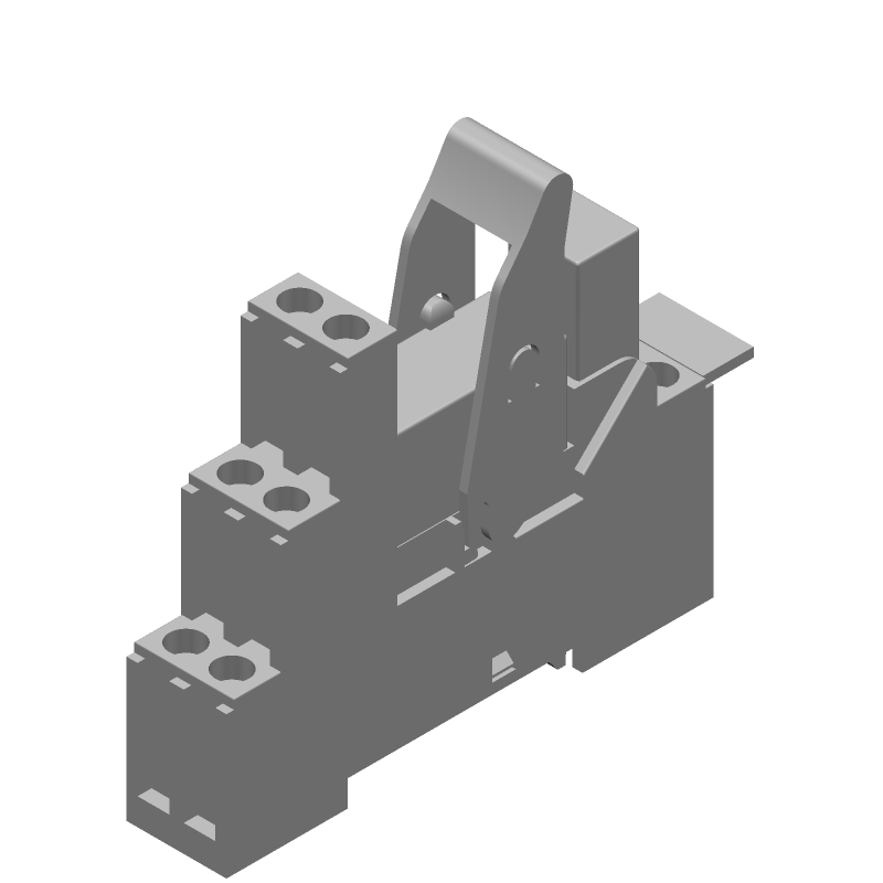 Power Relay 24VAC 8A DPDT DIN Rail Mount