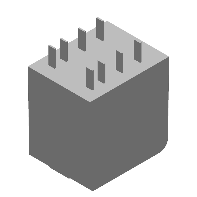 Electromechanical Relay 48VAC 777Ohm 12A DPDT(28x22.5x29)mm Plug-In Industrial Relay