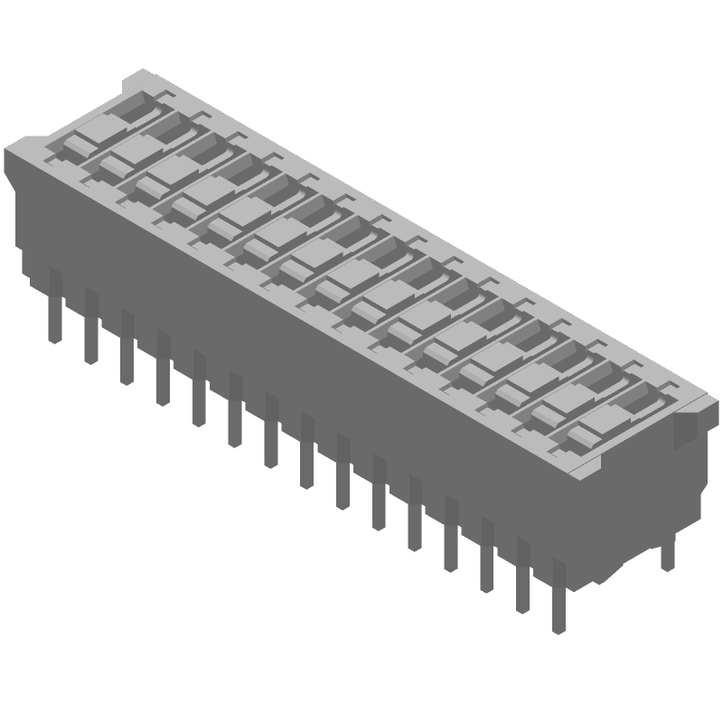Switch DIP OFF ON SPST 15 Slide PC Pins 2.54mm Thru-Hole Box/Carton
