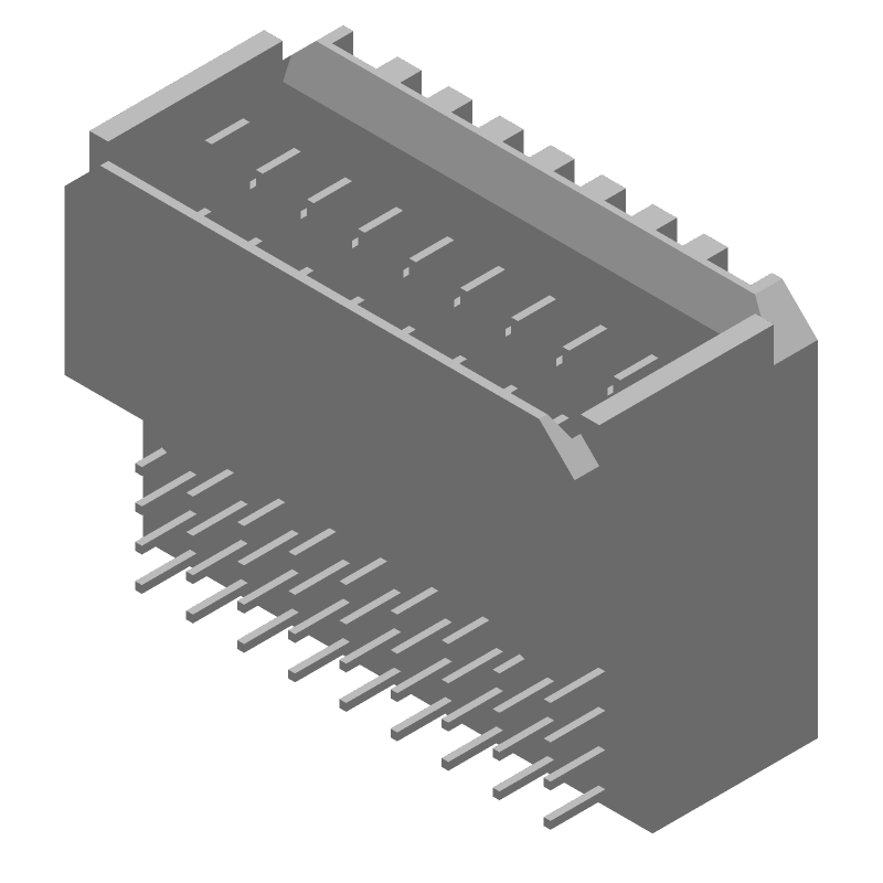 9 Pos Backplane Connector, Male, 10A, 250V, Press-Fit RA