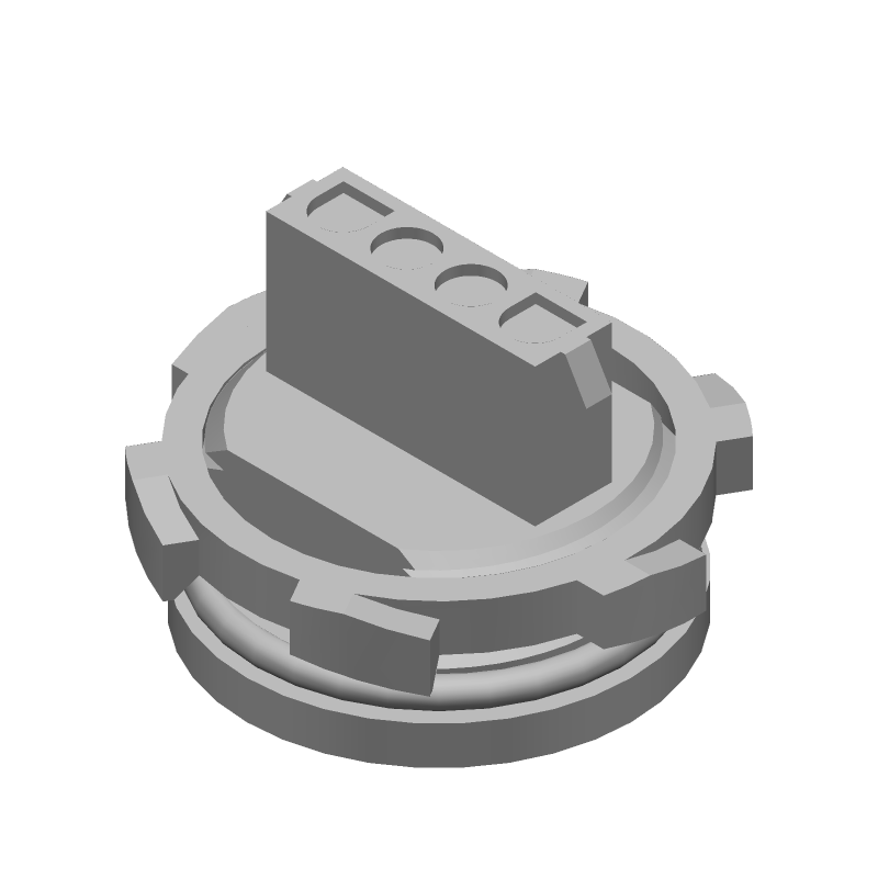 4 Pos Rectangular Connector, 19A, 600V, Panel Mount, Wire-to-Wire