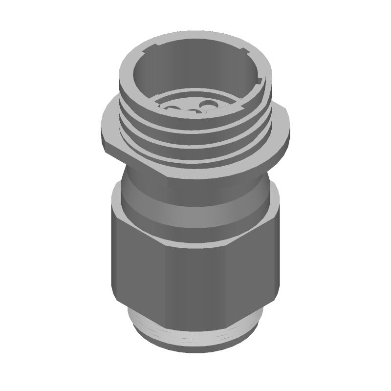 Circular Receptacle Connector, 16 Pos, Crimp, 600V, IP67