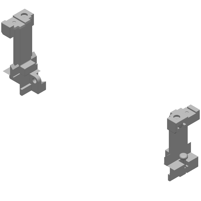 Connector Accessories Guide Bracket Straight Polycarbonate Black Carton