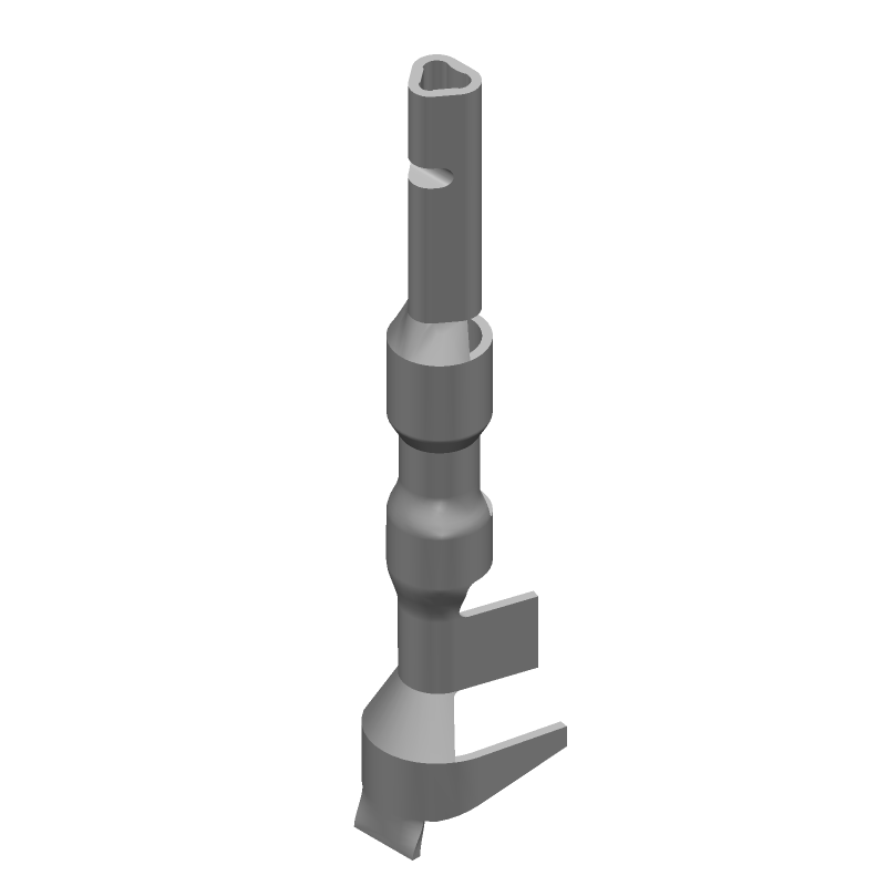 Female Crimp Signal/Power Contact, 10.5A, 600V, 16-20AWG, Tin/Gold