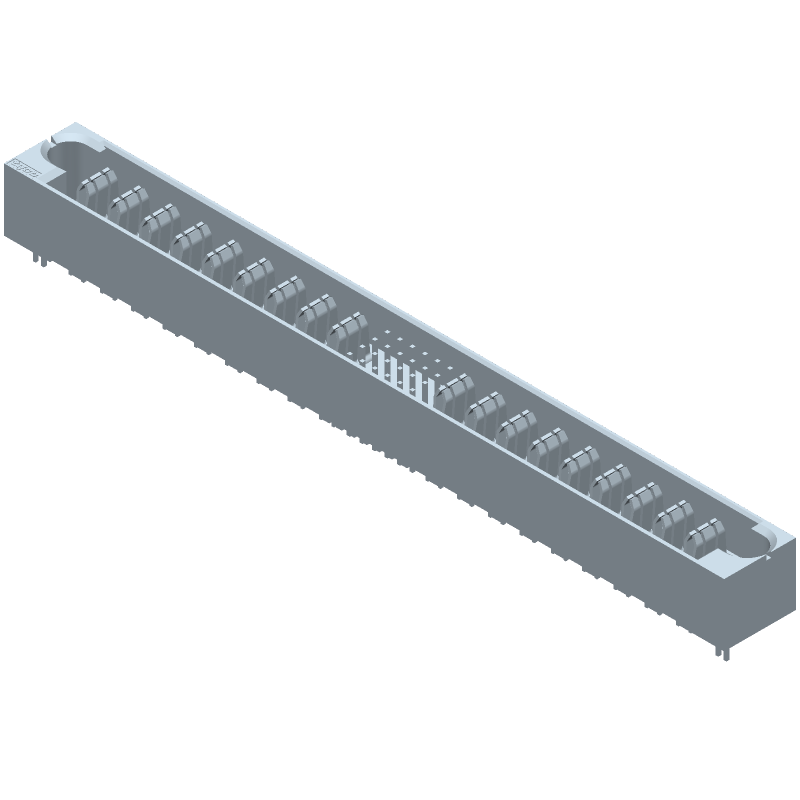 42A Power Connector, Vertical, 42 Pos, 6.35mm Pitch, Through Hole