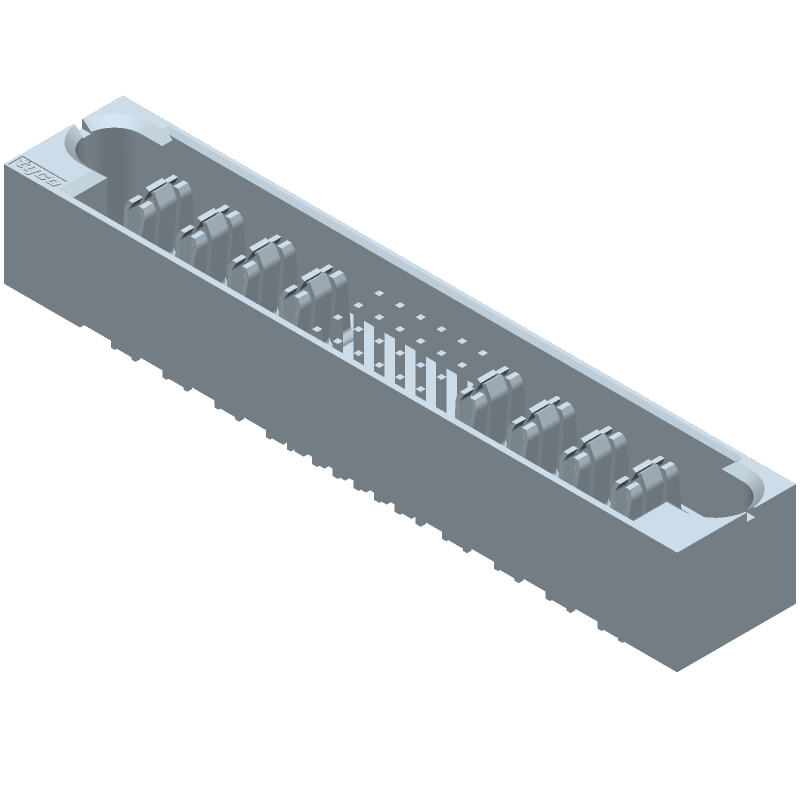 8P/24S Power Connector, 32 Pos, 42A, Solder, Thru-Hole, Vertical