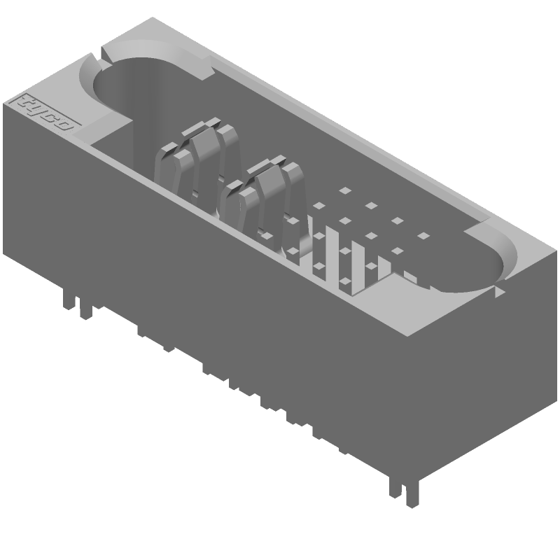 42A Power Header, 18 Pos, 6.35mm Pitch, Vertical, Through Hole