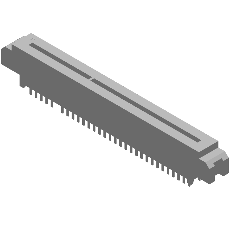 62 Pos Card Edge Conn, 2.54mm Pitch, Straight, Thru-Hole, Gold/Tin