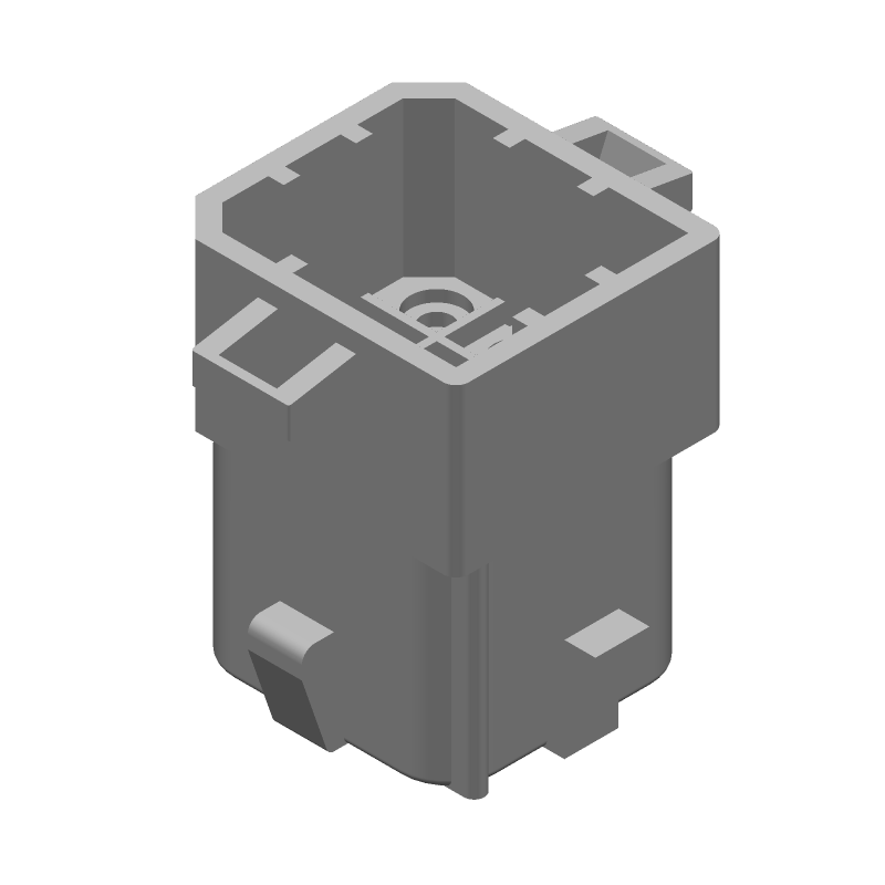 Conn Housing RCP 9 POS 6.5mm Crimp ST Cable Mount Natural Bag