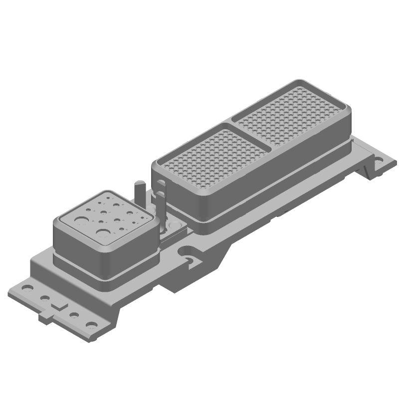 Conn Rectangular PIN Screw ST Panel Mount