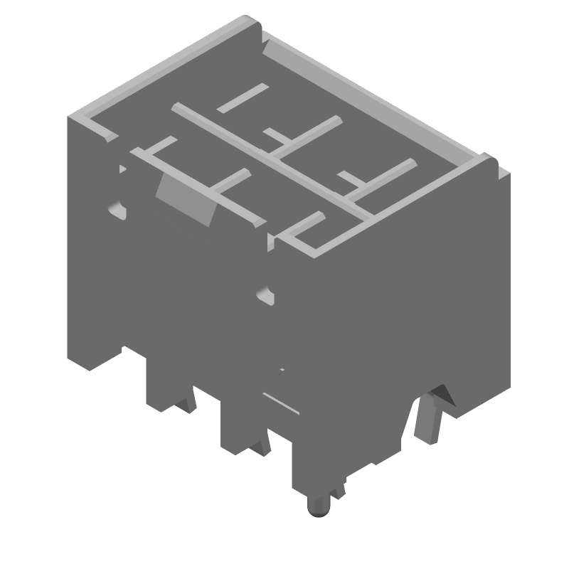 6 Pos Power Connector, 10A, 300V, 5mm Pitch, Solder ST, Thru-Hole