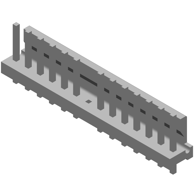 14 Pos Wire-to-Board Header, 3.96mm Pitch, 7A, 600V, Vertical