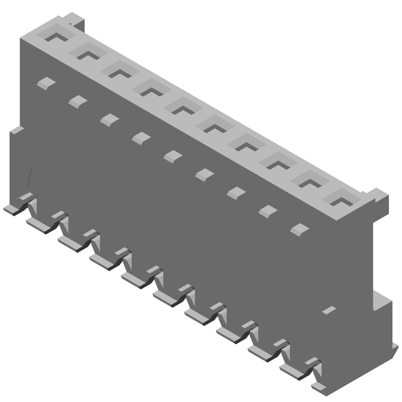 10 Pos 7A 600V 20AWG IDC Female Socket Power Connector Yellow