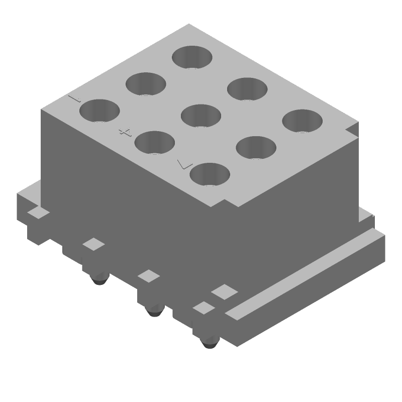9 Pos Wire-to-Board Rectangular Connector, 13A, Female Socket, Straight