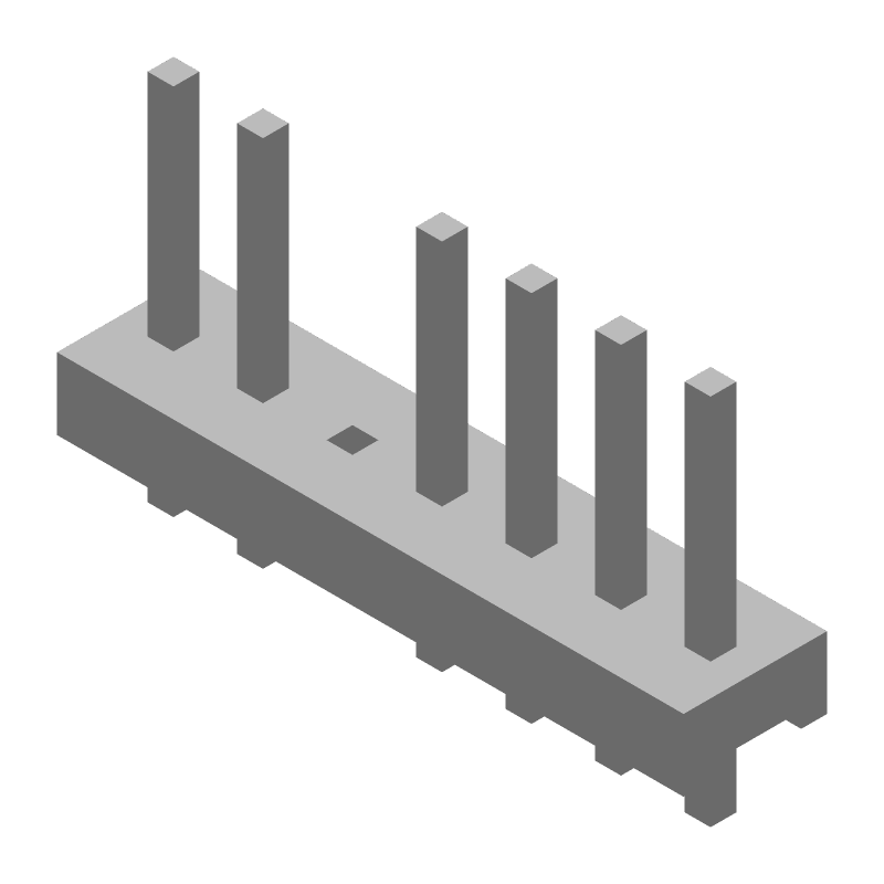 7 Pos 3.96mm Unshrouded Header, 7A, 600V, Solder ST, Thru-Hole