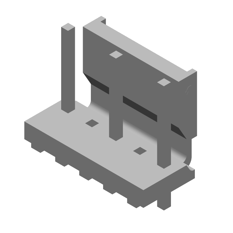 5 Pos Wire-to-Board Header, 7A, 600V, 3.96mm Pitch, Solder, Vertical