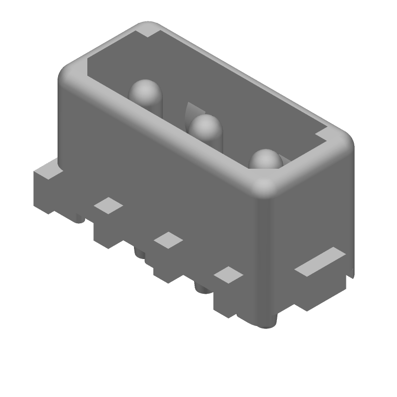 3 Pos Power Connector, 12A, 250V, 5.08mm Pitch, Solder ST, Thru-Hole