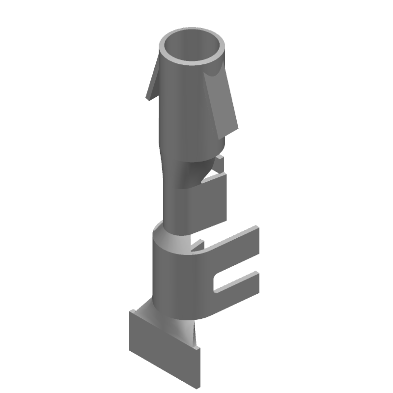 Power Contact, Crimp, Straight, 14-20AWG, 28A, 250V, Tin