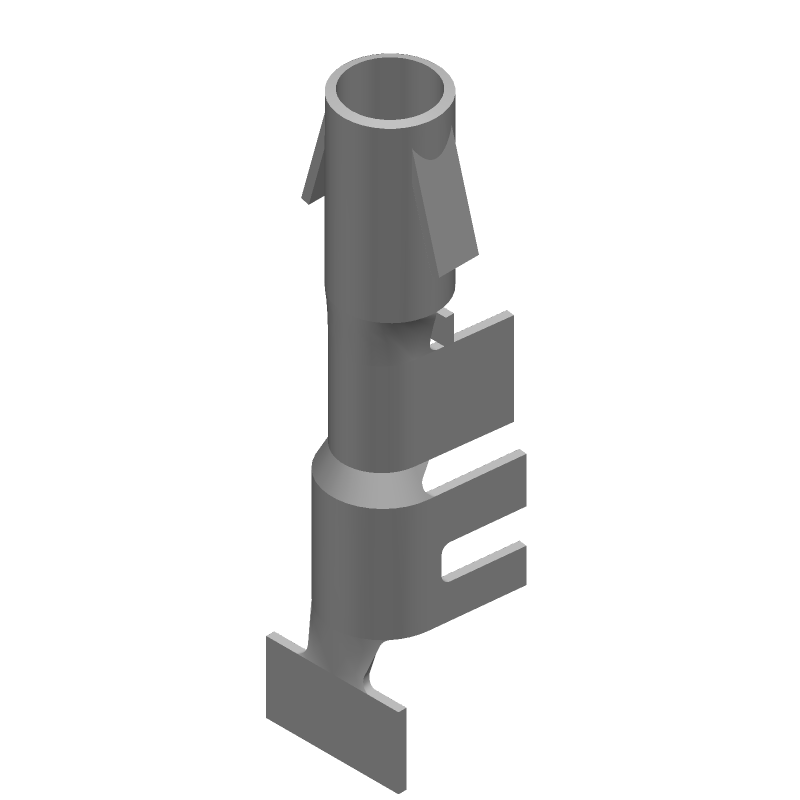 Female Crimp Signal/Power Contact, 17A, 250V, 10-14AWG