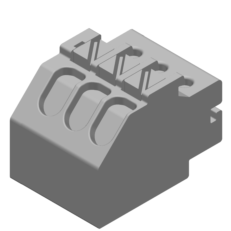 3 Pos 3.5mm Pitch Push-In Terminal Block, 2A, 150V, ST
