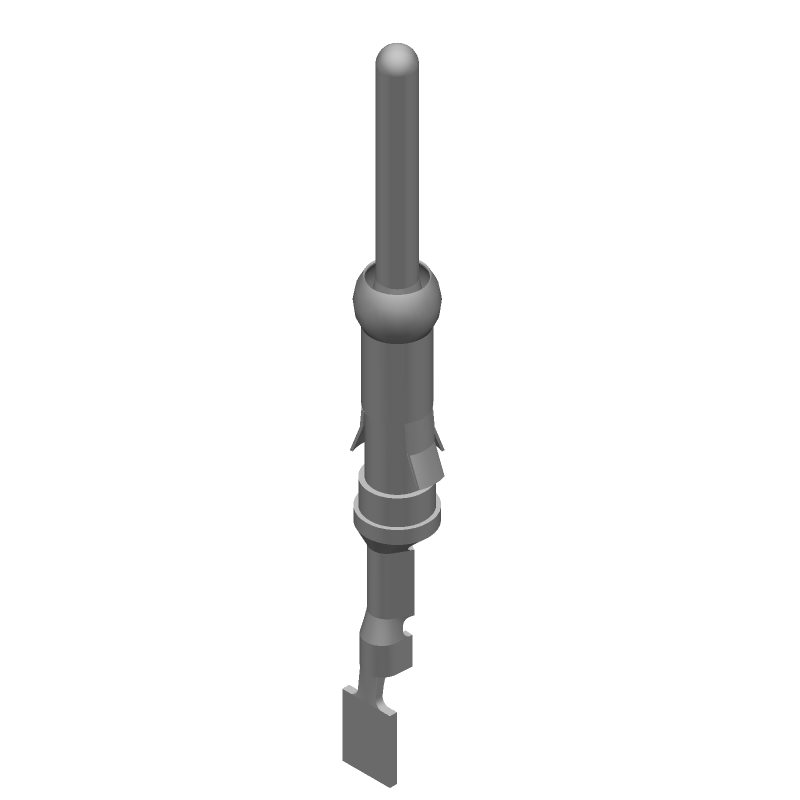 Signal/Power Crimp Contact, Male, 28-30AWG, Tin Plated Brass