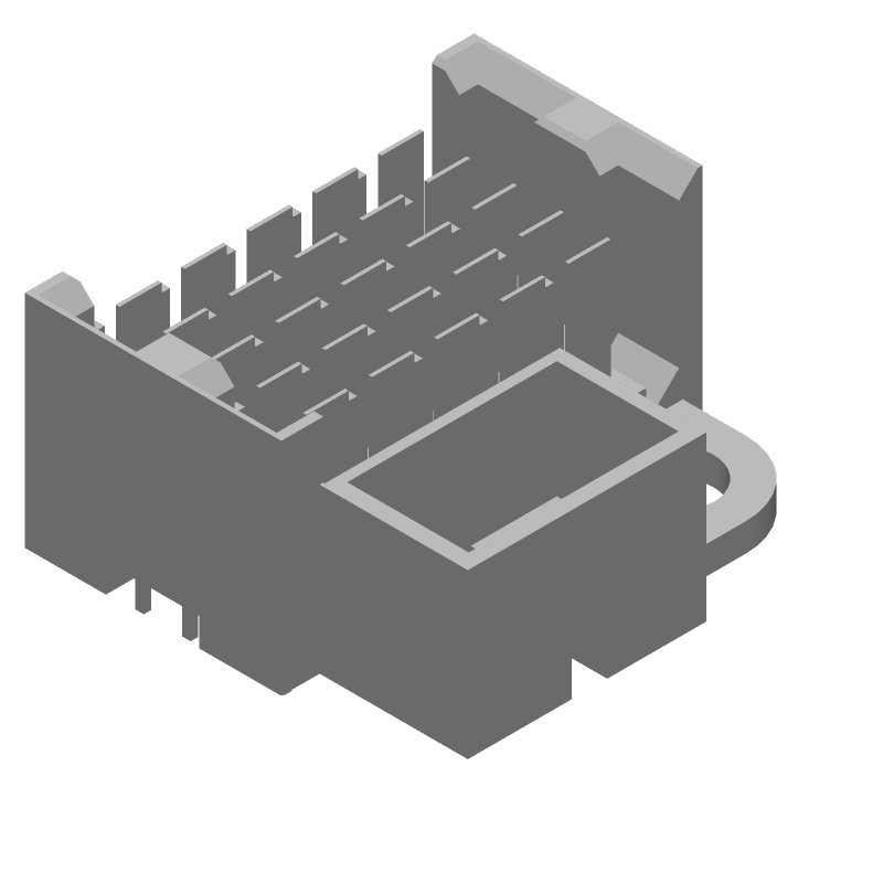50 Pos 2mm Backplane Connector, Straight, Press-Fit, Thru-Hole, 1.15A