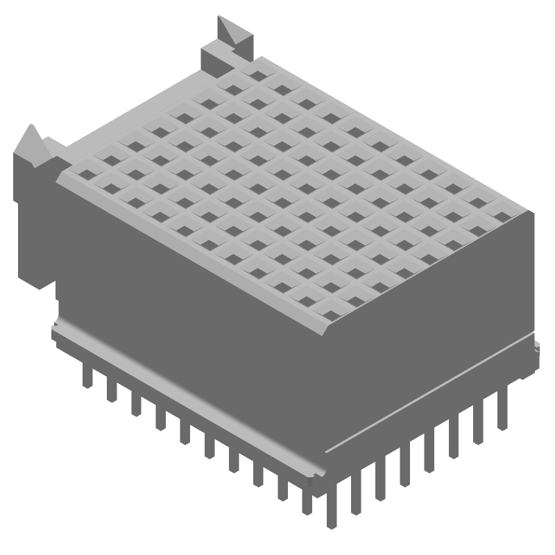 Conn Hard Metric RCP 88 POS 2mm Solder ST Thru-Hole Tube