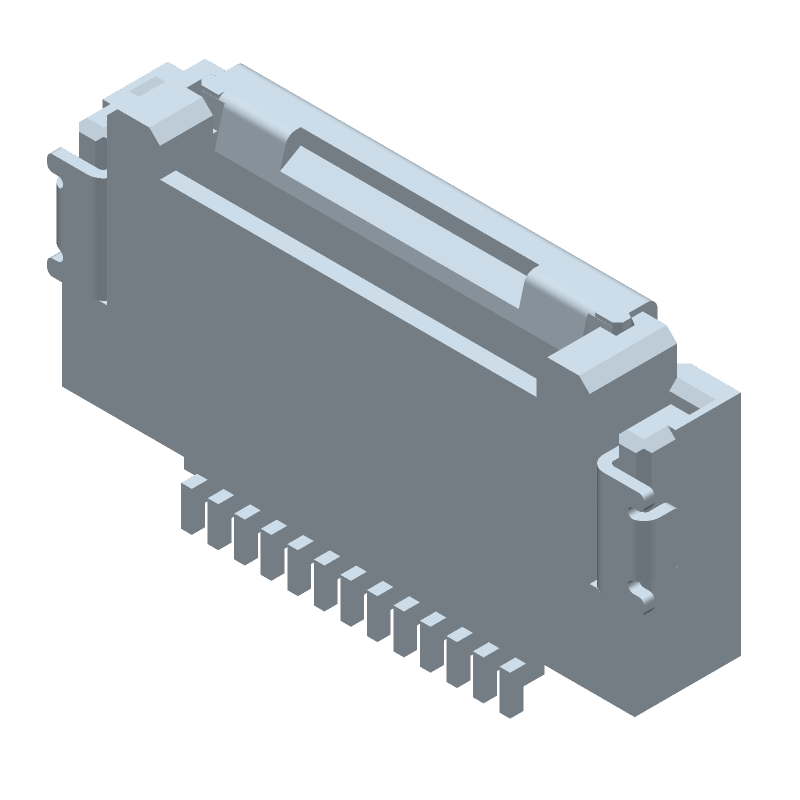FPC Connector 13 Pos 0.5mm RA SMD SMT 250V