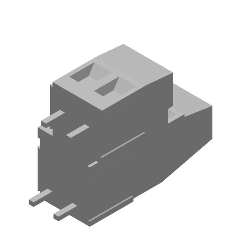2 Pos 5mm Terminal Block, 17.5A, 300V, Straight, Thru-Hole, Blue