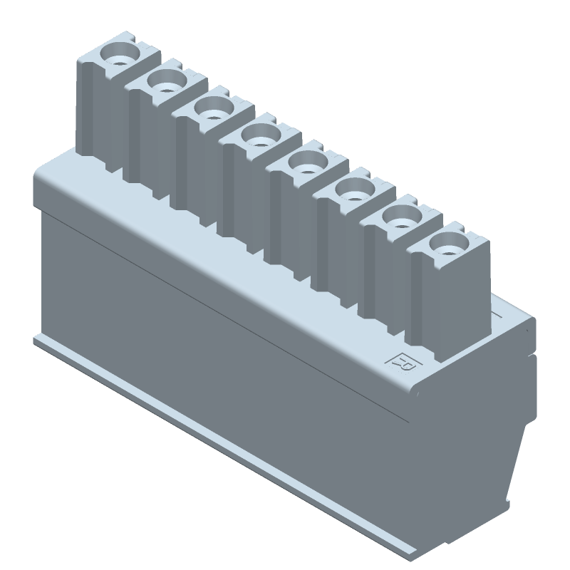8 Pos Terminal Block, 3.81mm Pitch, 11A, 300V, Cable Mount