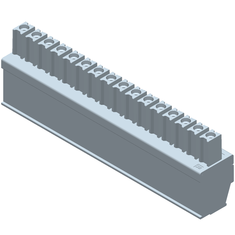 16 Pos Terminal Block, 3.81mm Pitch, 11A, 300V, Cable Mount