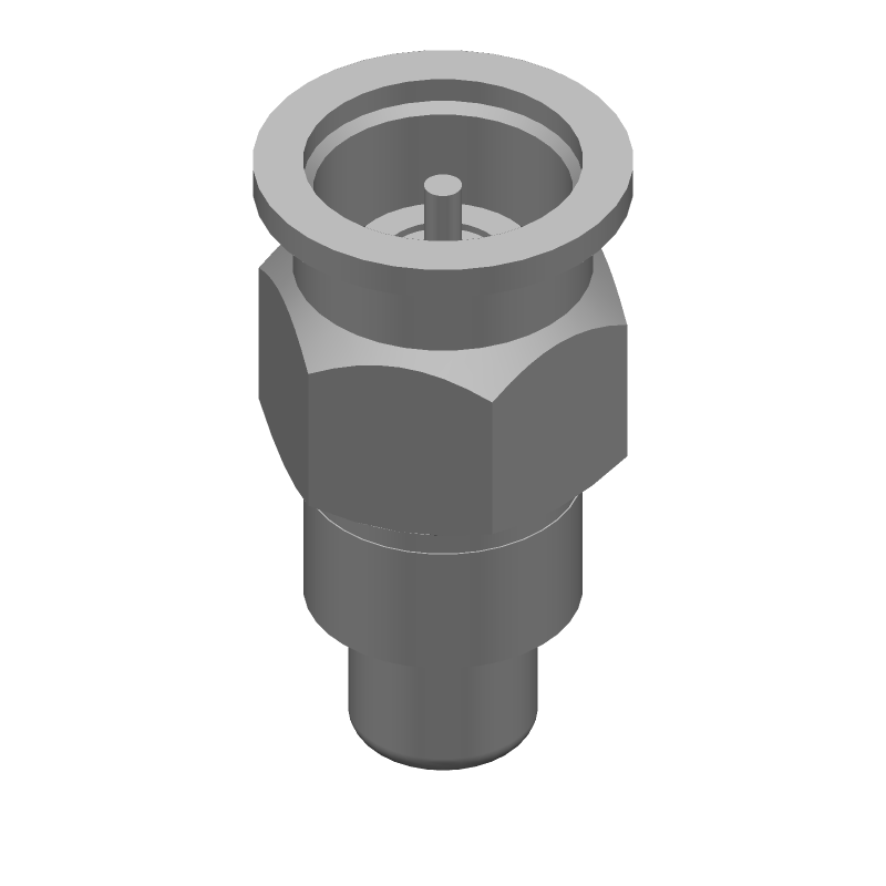 SMA RF Connector, Male, Crimp, 18GHz, 50 Ohm, Straight, Gold