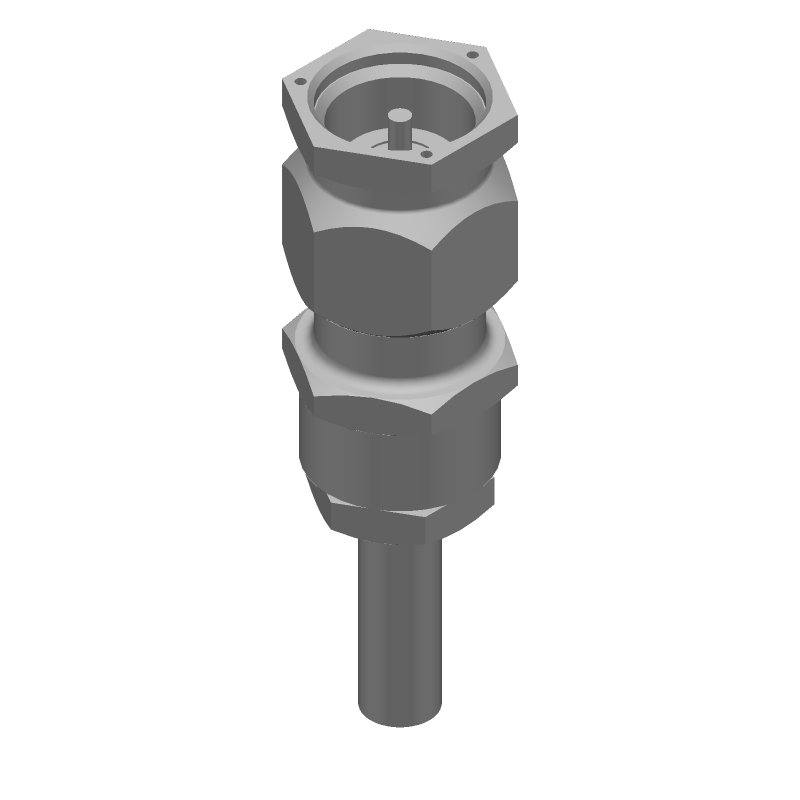 SMA RF Coax Connector, 12.4GHz, 50 Ohm, Crimp, ST Cable Mount, Gold