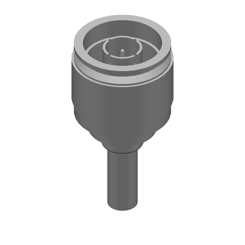 N Type RF Connector, Male, 50 Ohm, Crimp, Straight, Cable Mount, 11GHz