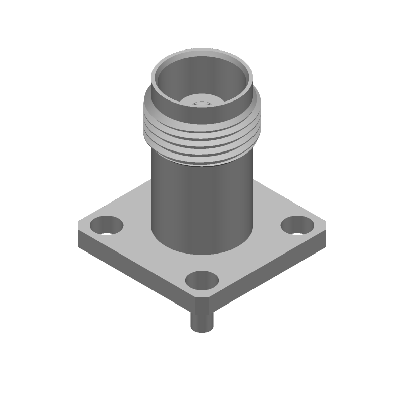 TNC RF Connector 1GHz 50R Solder ST Panel Mount Male Gold