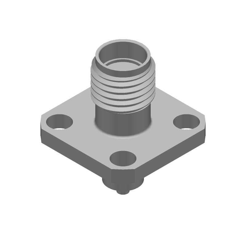 SMA RF Connector, 14GHz, 50 Ohm, Solder, Panel Mount, Male