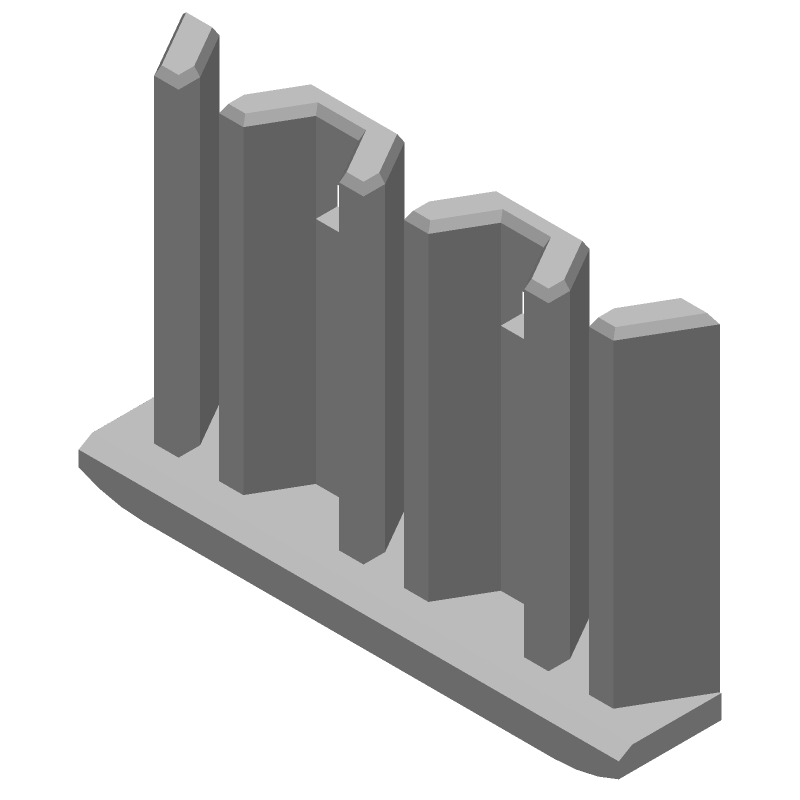 Connector Accessories Retainer Straight Glass Filled Polyamide Violet Automotive Carton