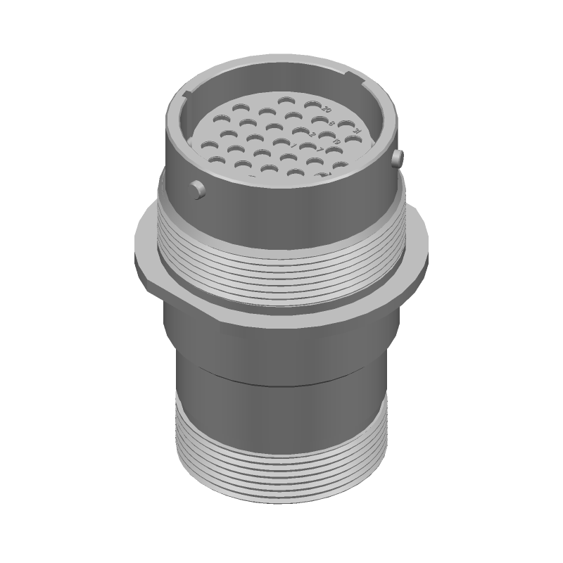 Conn Circular SKT 31 POS Crimp ST Jam Nut 31 Terminal 1 Port Automotive Box