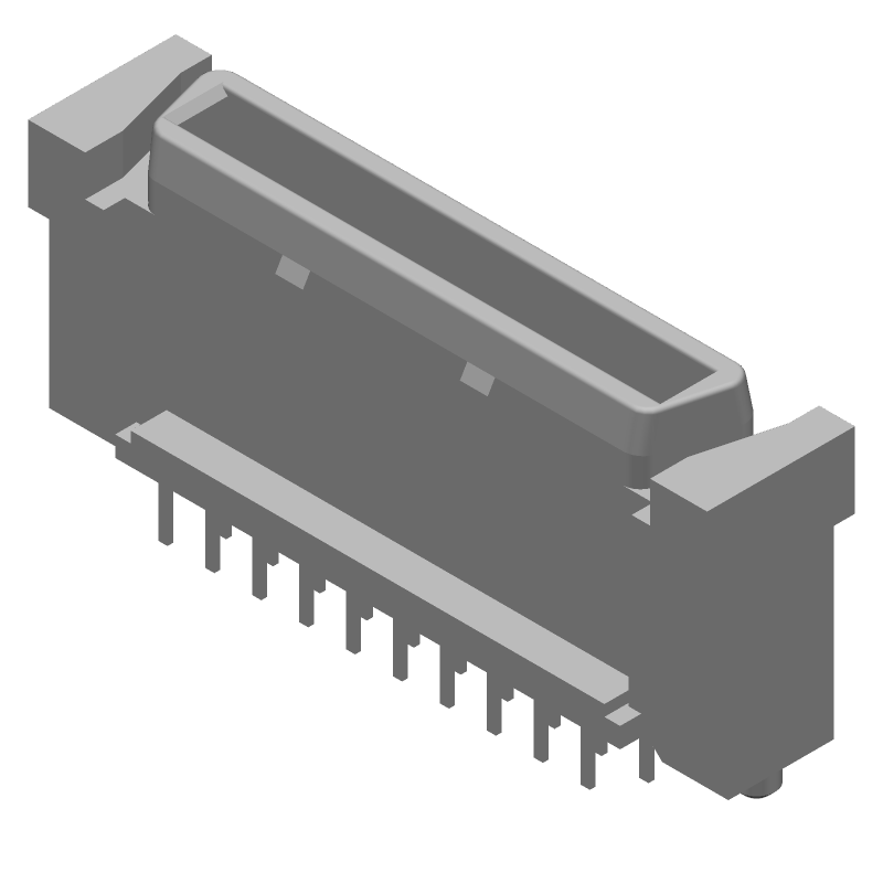 40 Pos 1.27mm Pitch FH Female Through Hole Connector