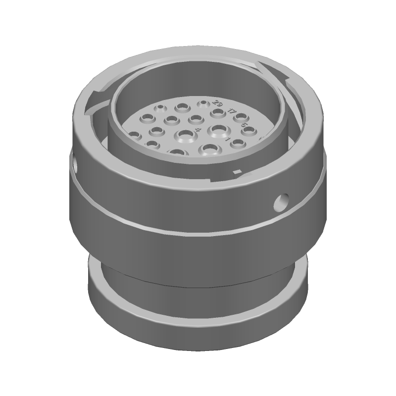 Conn Circular PIN 29 POS Crimp ST Cable Mount 29 Terminal 1 Port Bulk