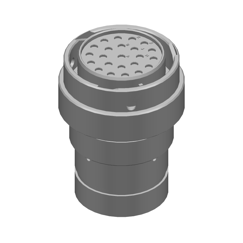 Conn Circular SKT 23 POS Crimp ST Cable Mount 23 Terminal 1 Port Automotive Package