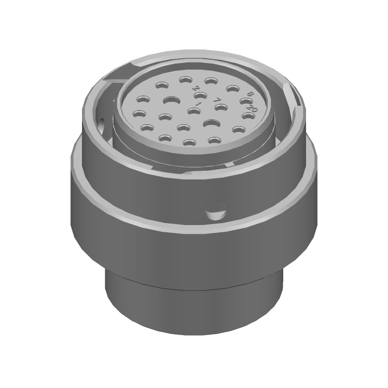 Conn Circular SKT 20 POS Crimp ST Cable Mount 20 Terminal 1 Port Automotive Package