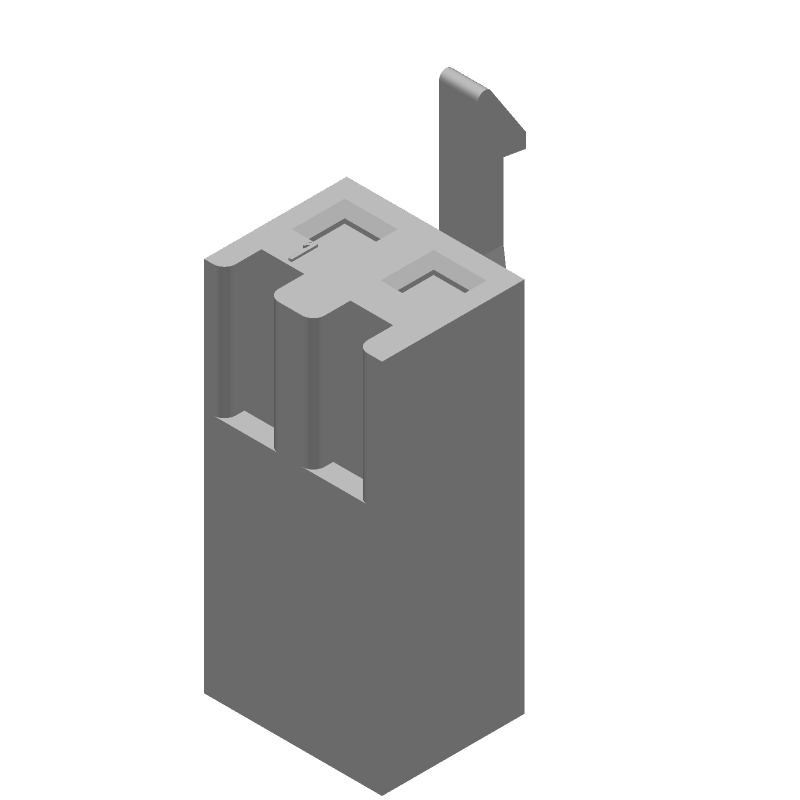 2 Pos 3.96mm Crimp Wire Housing, Female Socket, 6.5A, 250V