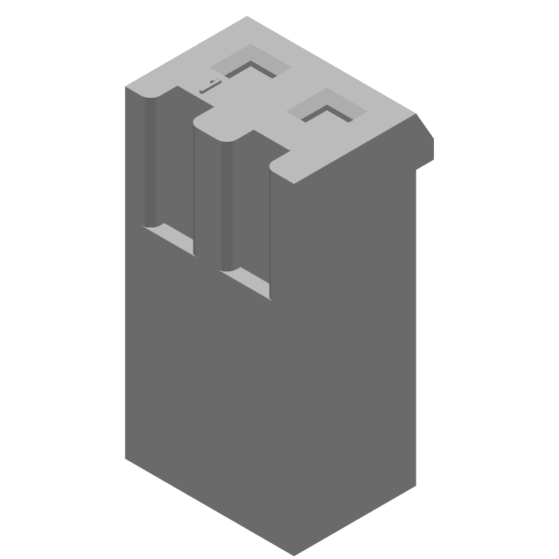 2 Pos 3.96mm Crimp Wire Housing, Female Socket, 6.5A, 250V