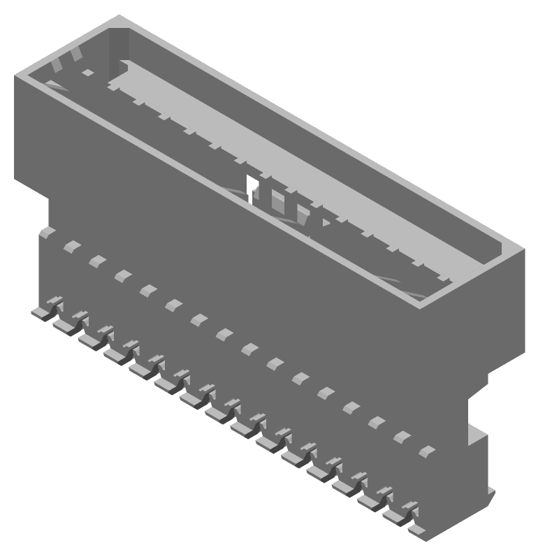 15 Pos MTA-100 Header, 2.54mm Pitch, 5A, IDC, Wire-to-Wire