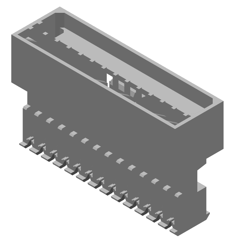 13 Pos 2.54mm Pitch Wire-to-Wire Header, 5A, 250V, IDC