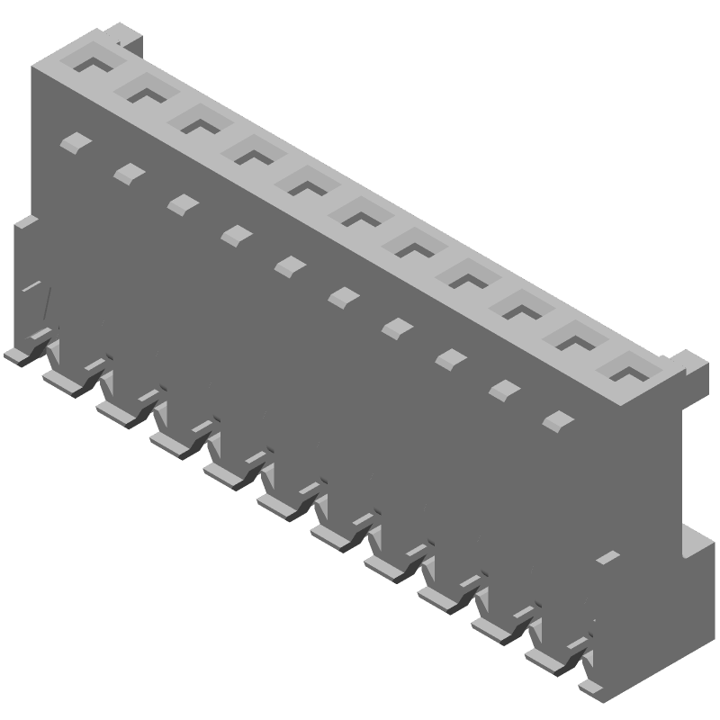 11 Pos 7A 600V IDC Female Socket Connector, 3.96mm Pitch