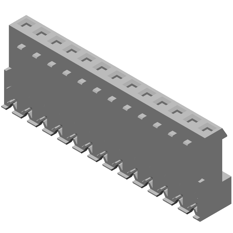 13 Pos 7A 600V IDC Power Connector, Female, 24AWG, White